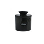 French Butter Crock with Lid, Ceramic Butter Keeper that Keeps Butter Soft on the Counter, White, Black or Light Blue