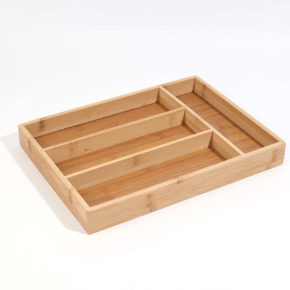 Bamboo Cutlery Drawer Organizer, product photo 5