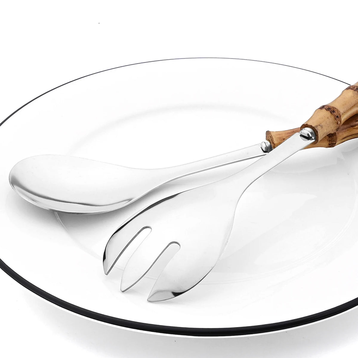 Bamboo Salad Servers Set of 4, product photo 3