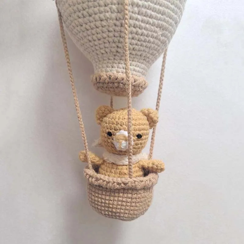 Crochet Hot Air Balloon Wall Hanging, product photo 2