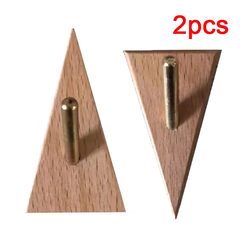 Triangle Wooden Wall Hooks, product photo 6
