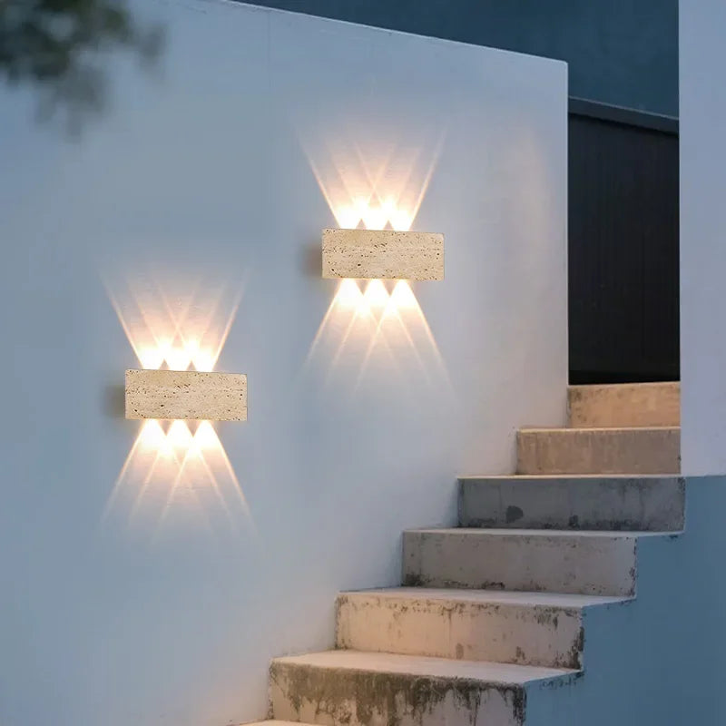 Travertine Stone Wall Light, product photo 4