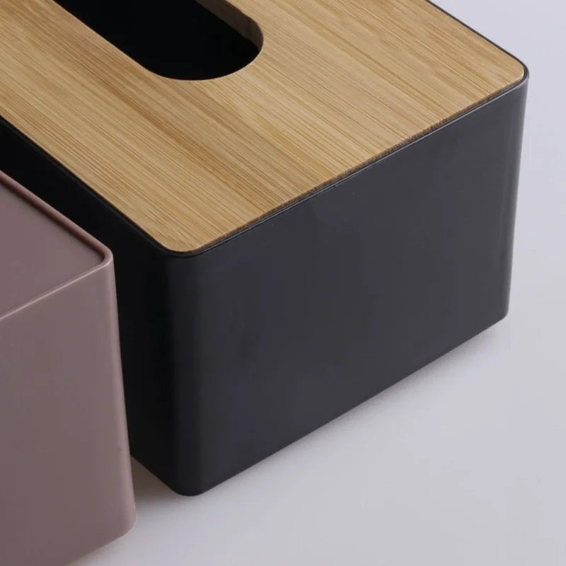 Bamboo Cover Tissue Box, product photo 3