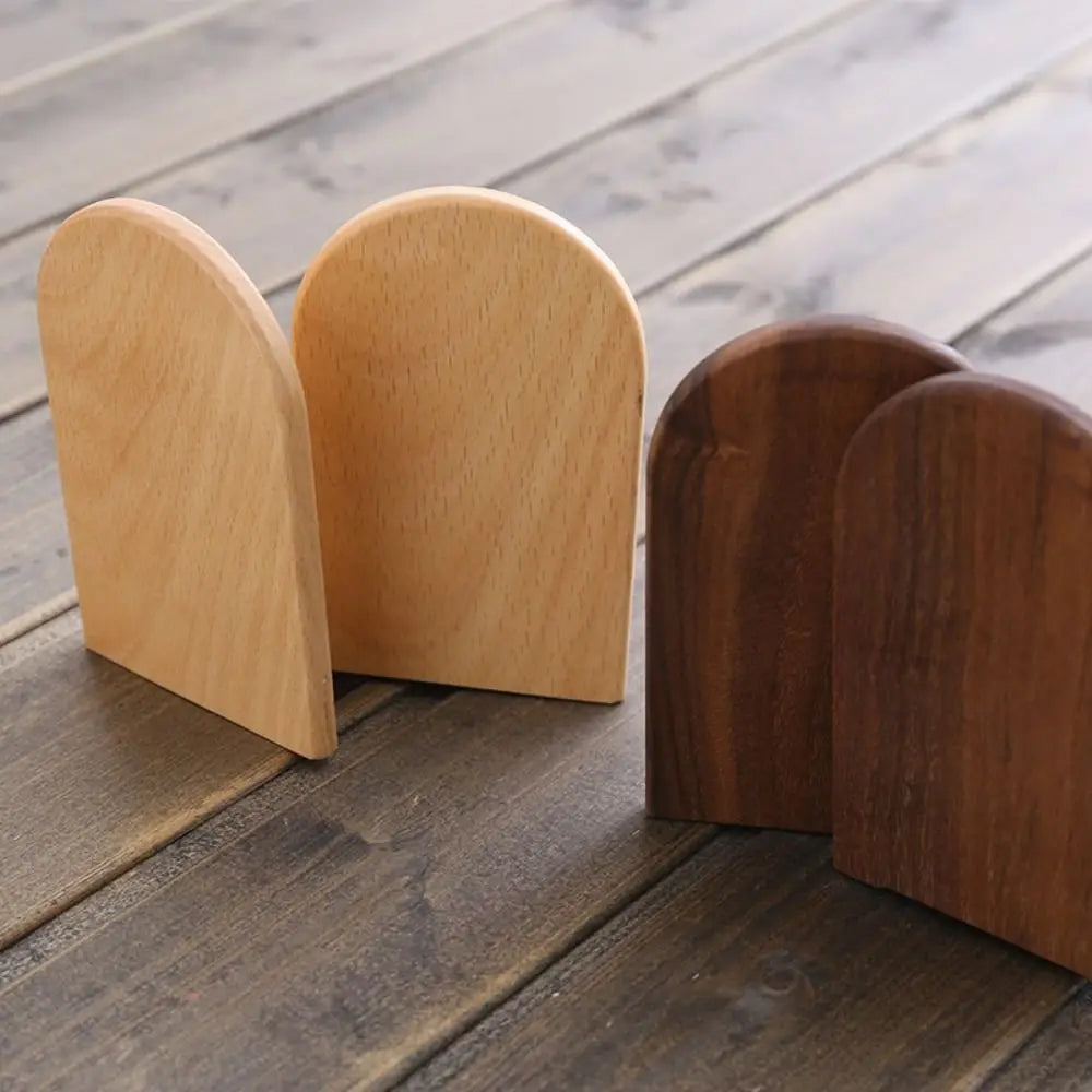 Solid Wood Bookends Set of 2, product photo 2