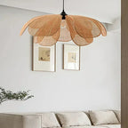 Rattan Petal Pendant Light, product photo 2
