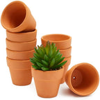 Terracotta Pots Set of 16, 4.5 cm Mini Clay Planters with Drainage Holes for Succulents