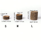 Tree Stump Tealight Holders Set of 3, product photo 2