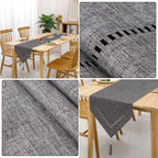 Linen Table Runner with Pointed Ends, product photo 5