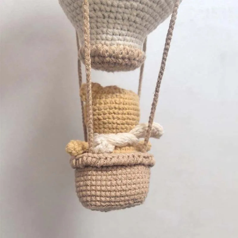 Crochet Hot Air Balloon Wall Hanging, product photo 3