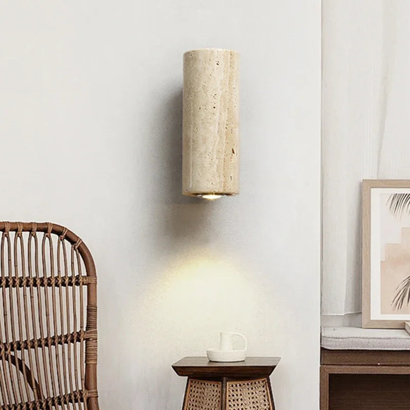 Yellow Marble Wall Sconce, product photo 1
