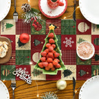 Christmas patchwork table runner