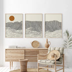 Design 09 alpine line landscape set of 3