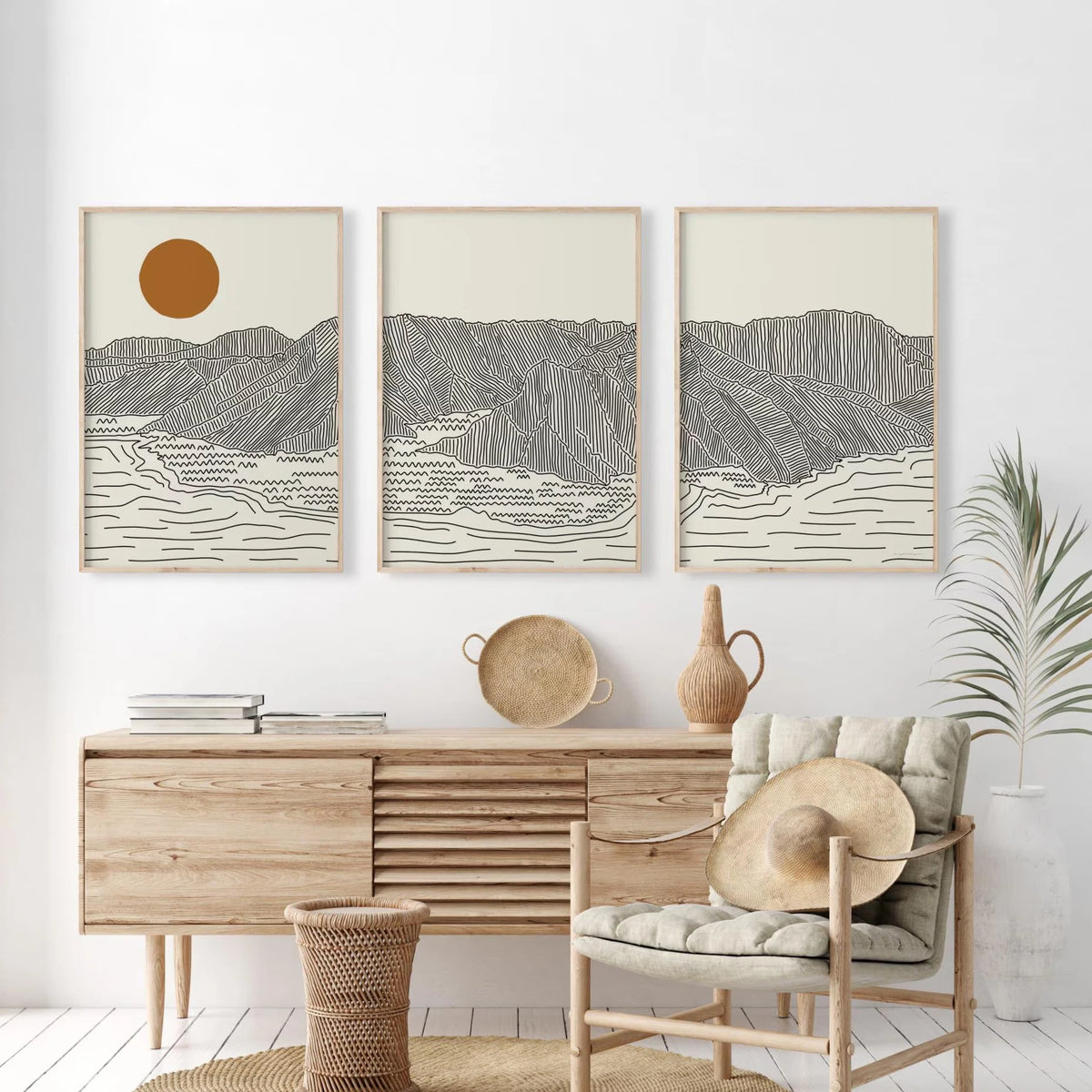 Design 09 alpine line landscape set of 3