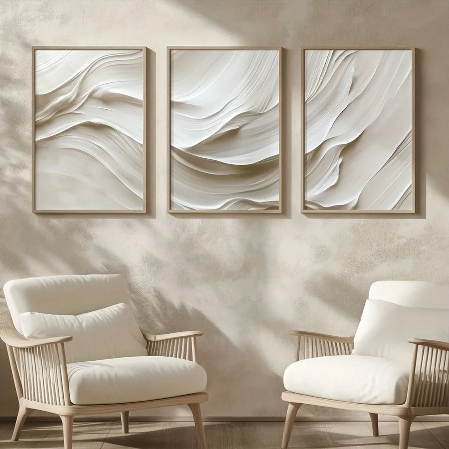 Soft Wave Abstract Print Set of 3, product photo 2