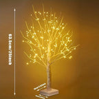 LED Birch Tree with 144 Warm White Lights, USB or Battery Christmas Tabletop Tree for Living Room and Windowsill