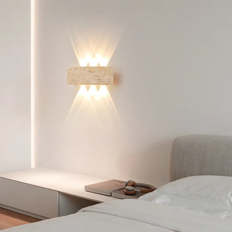 Travertine Stone Wall Light, product photo 5