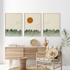 Design 03 alpine line landscape set of 3