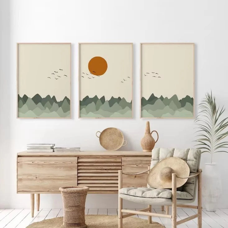 Design 03 alpine line landscape set of 3