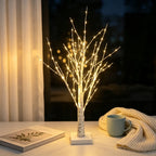 LED Birch Tree with 144 Warm White Lights, USB or Battery Christmas Tabletop Tree for Living Room and Windowsill