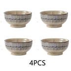 Small Ceramic Bowls, 11.5 cm Thick Bowls for Rice, Dessert, Soup and Dips, Set of 2 or 4