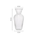 Small Clear Glass Vase, Nordic Bud Vase for Single Stems and Hydroponic Plants