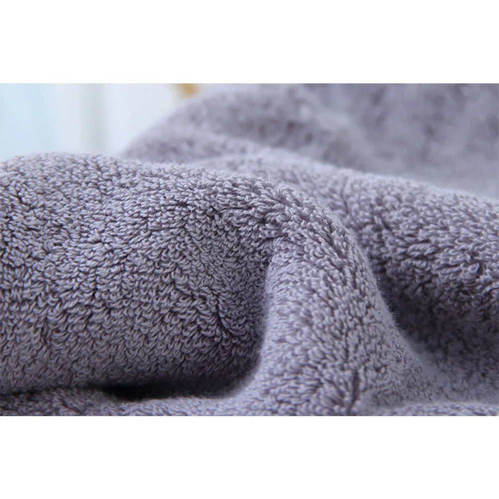 Cotton Hand Towels, Soft Absorbent Face and Hand Towels for Bathroom and Guest Bath, 34 x 75 cm, White, Blue or Dark Grey