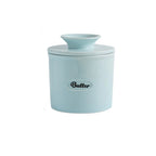 French Butter Crock with Lid, Ceramic Butter Keeper that Keeps Butter Soft on the Counter, White, Black or Light Blue