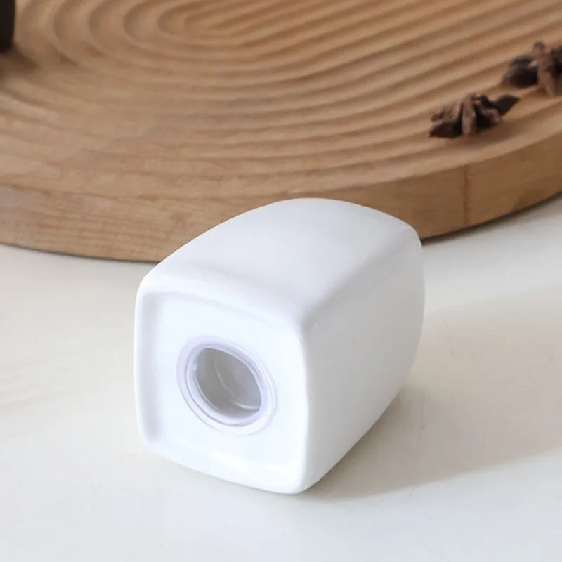 Black and White Ceramic Salt and Pepper Shakers, Minimalist Porcelain Seasoning Set