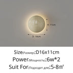 Round Cream Wall Lamp, product photo 7