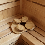 Adjustable Wooden Sauna Headrest, product photo 5