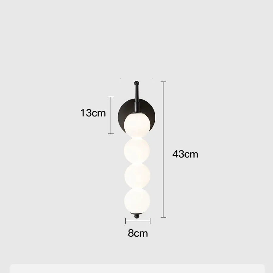 Stacked Globe Wall Lamp, product photo 2