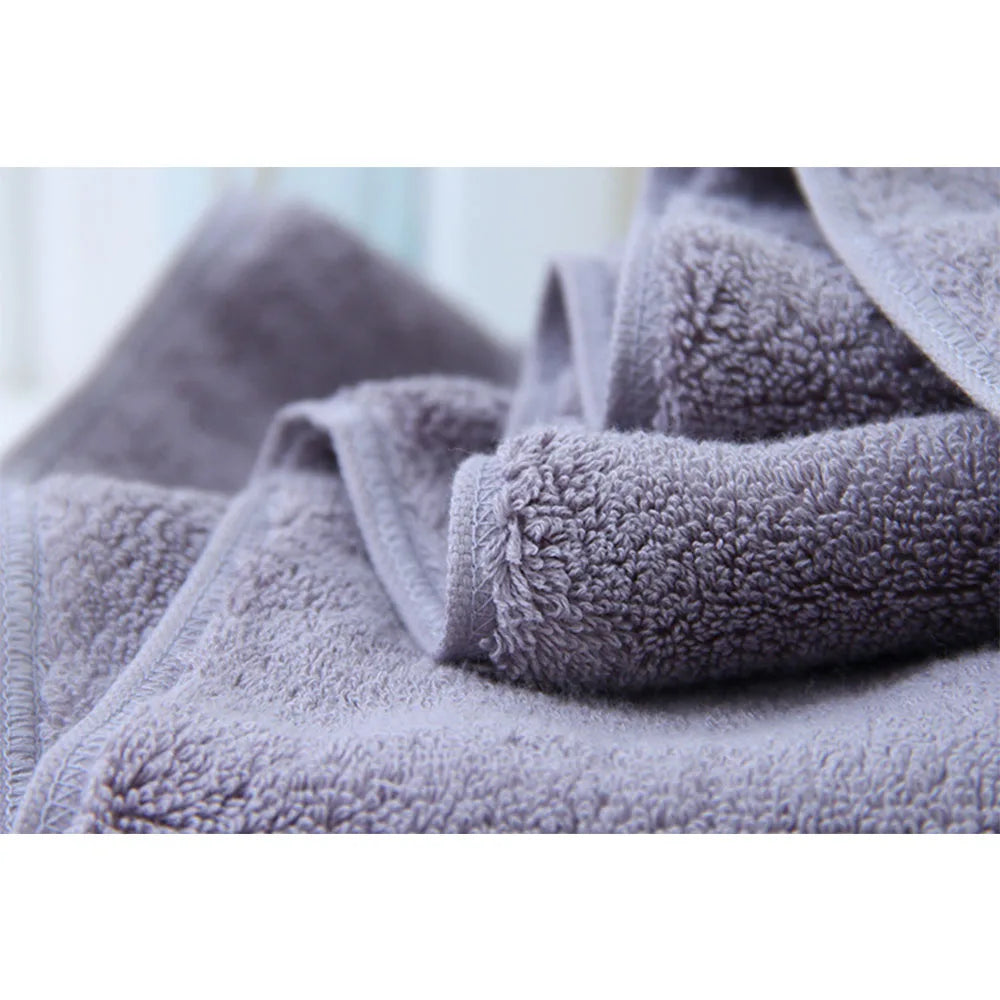 Cotton Hand Towels, Soft Absorbent Face and Hand Towels for Bathroom and Guest Bath, 34 x 75 cm, White, Blue or Dark Grey