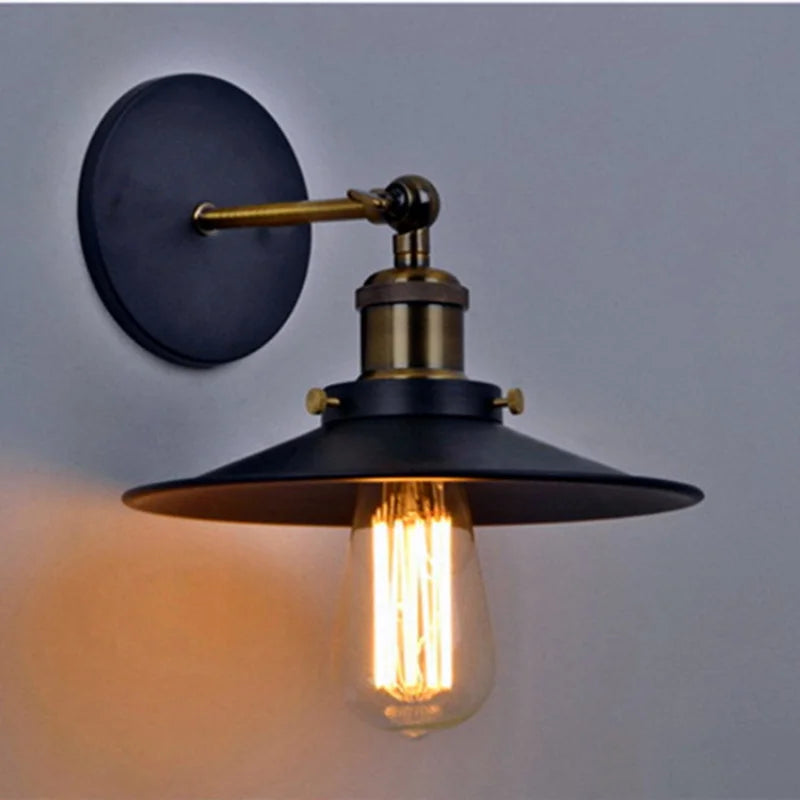 Industrial Iron Wall Lamp, product photo 1