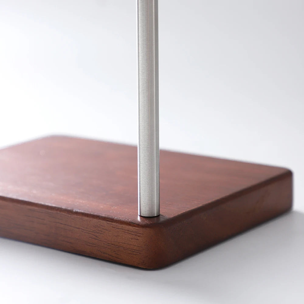 Height-Adjustable Pour-Over Coffee Stand, Rotating Metal Drip Stand for Filter Coffee and Tea