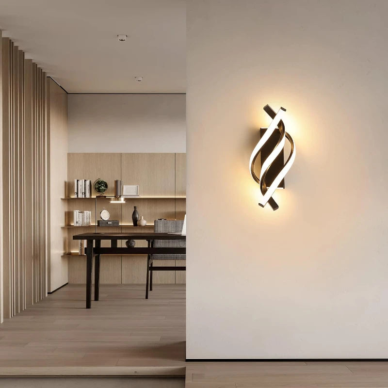 Spiral LED Wall Lamp, product photo 3