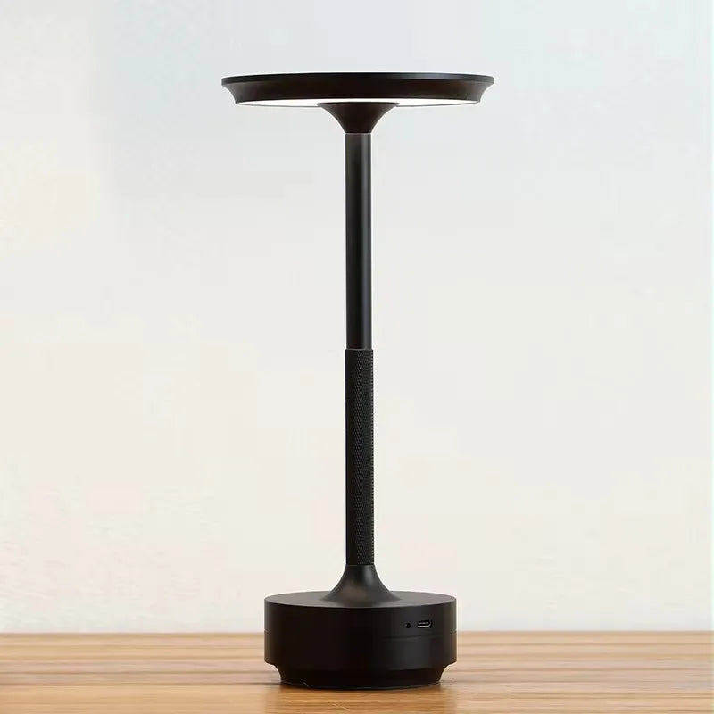 Cordless Table Lamp, Rechargeable USB-C Touch Lamp for Restaurants, Cafés, Bedside and Bulk Wholesale Orders, Black