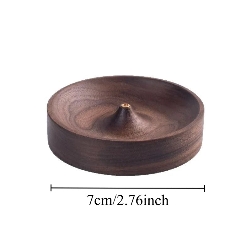Walnut Incense Holder, product photo 5