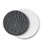Stone Grain Ceramic Dinner Plate, Rustic Stoneware-Look Serving Plate for Steak, Pasta and Salad, Black or White, Two Sizes