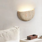 Travertine Half Dome Wall Light, product photo 4