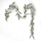 Frosted Christmas Garland, Snowy Pine Garland for Mantel, Staircase and Doorway, With or Without LED Lights