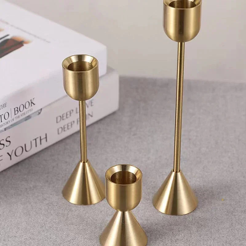 Gold Metal Candelabra, product photo 3