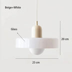 Colored Glass Disc Pendant Light, product photo 7