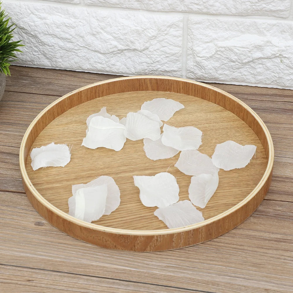 Round Wooden Serving Tray, product photo 3