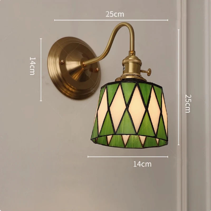 Stained Glass Wall Sconce, product photo