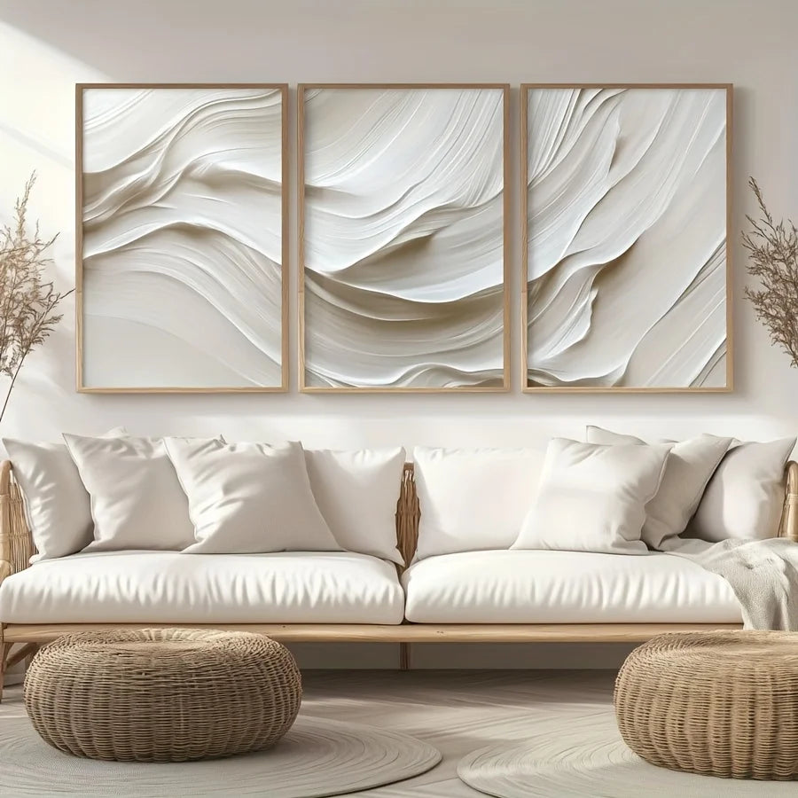 Soft Wave Abstract Print Set of 3, product photo 1