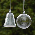 Clear Christmas Ornaments, Ball and Bell Tree Ornaments for Christmas Tree, Ball or Bell