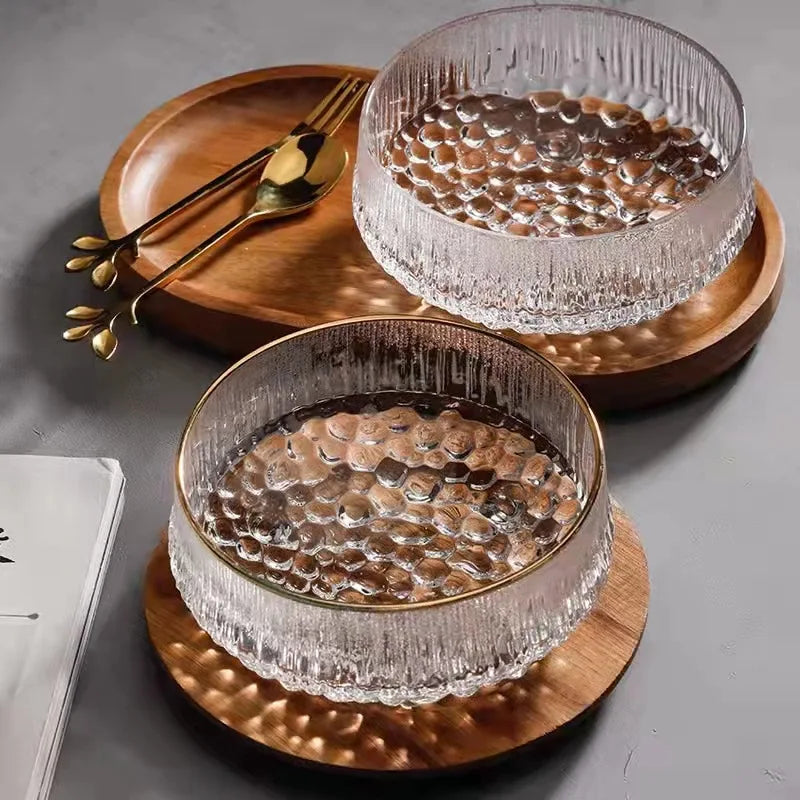 Walnut Wood Serving Tray, Small Rectangular and Round Wooden Plate for Coffee, Cake and Bread, Four Sizes