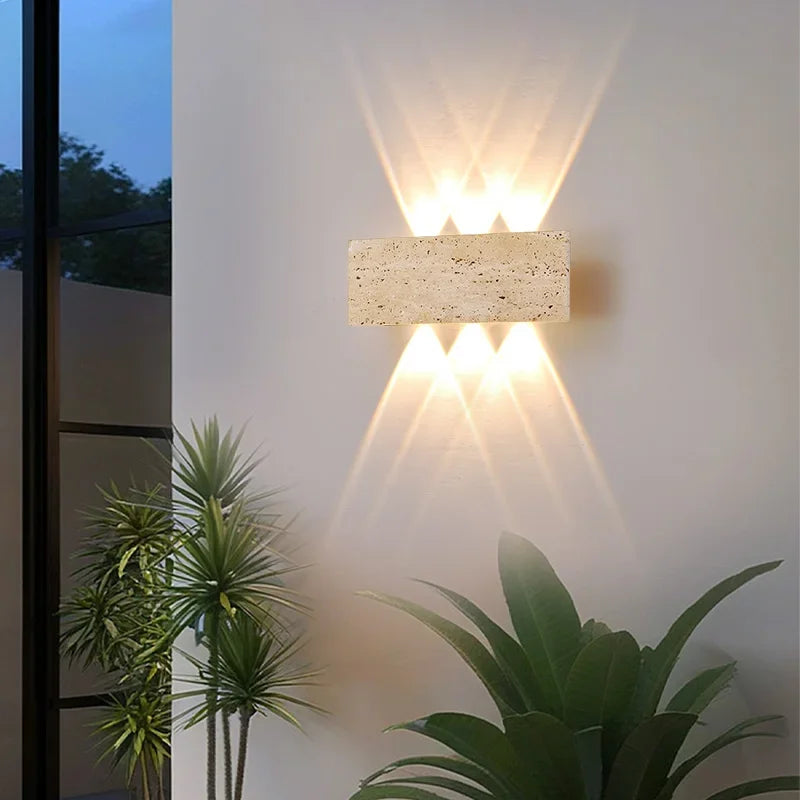 Travertine Stone Wall Light, product photo 3
