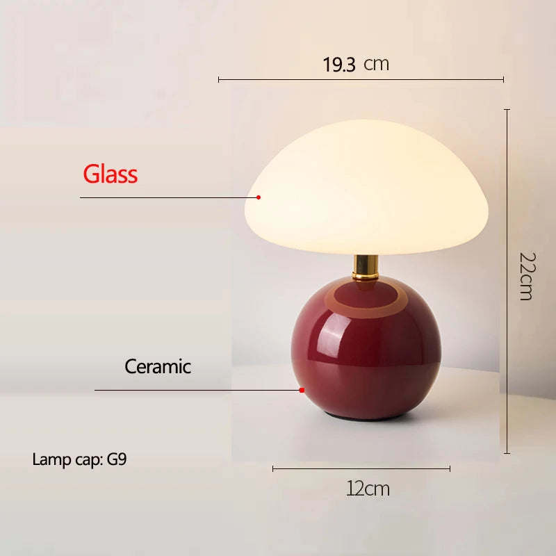 Ceramic Mushroom Table Lamp, product photo 4
