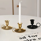 Metal Chamberstick Candle Holder with Handle, product photo 1